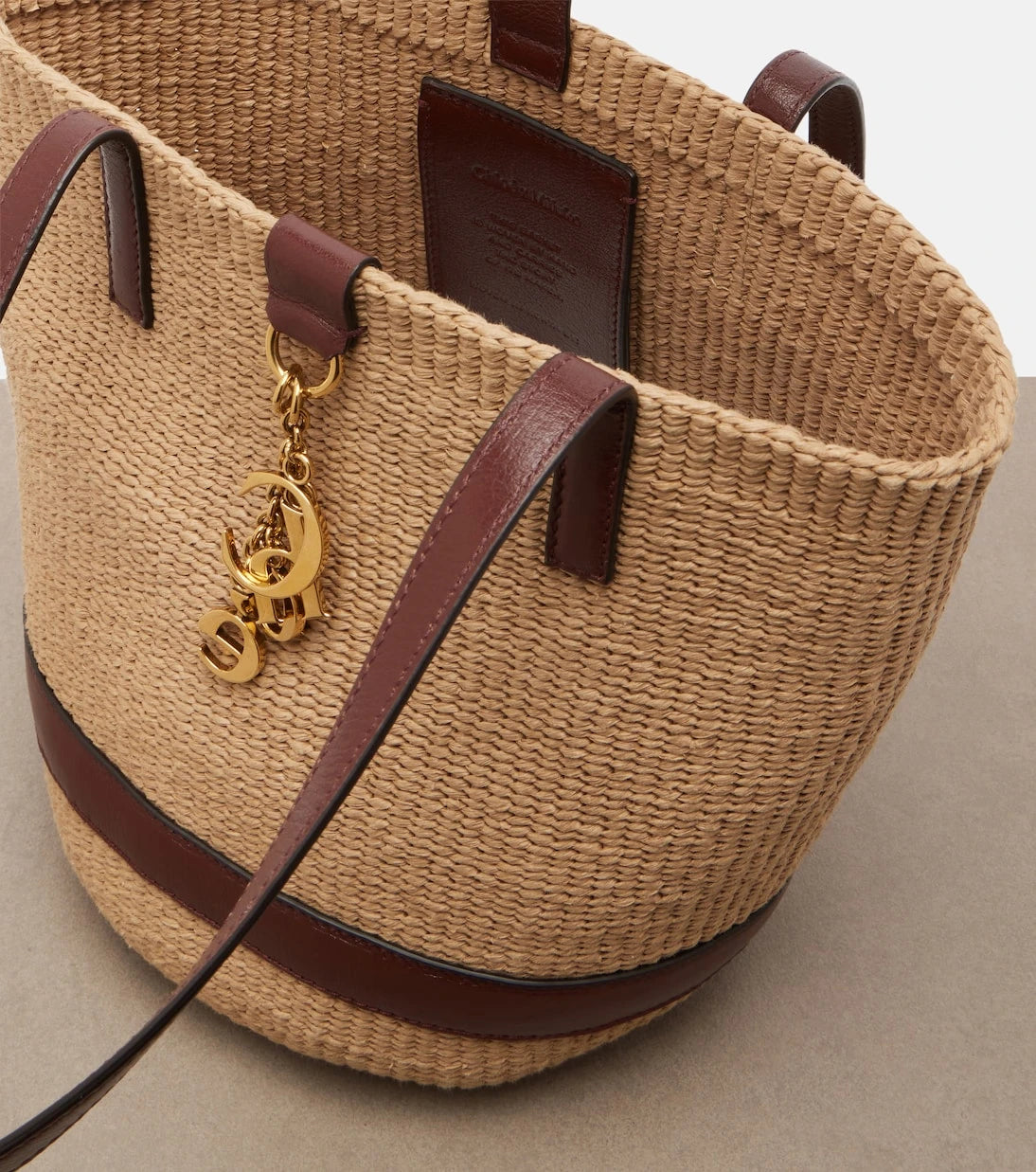 Chloé - Medium leather-trimmed basket bag