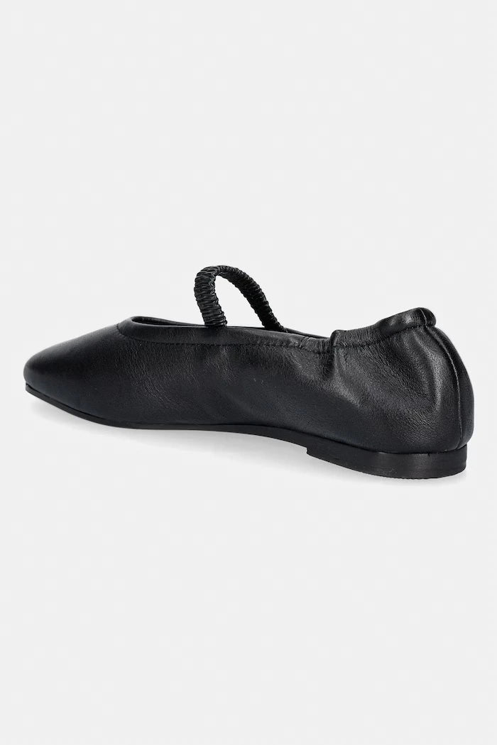 Tommy Hilfiger балеринки от кожа SOFT LEATHER ELLASTIC BALLERINA