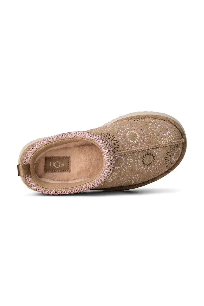 Детски велурени чехли UGG TAZZ SUN STITCH