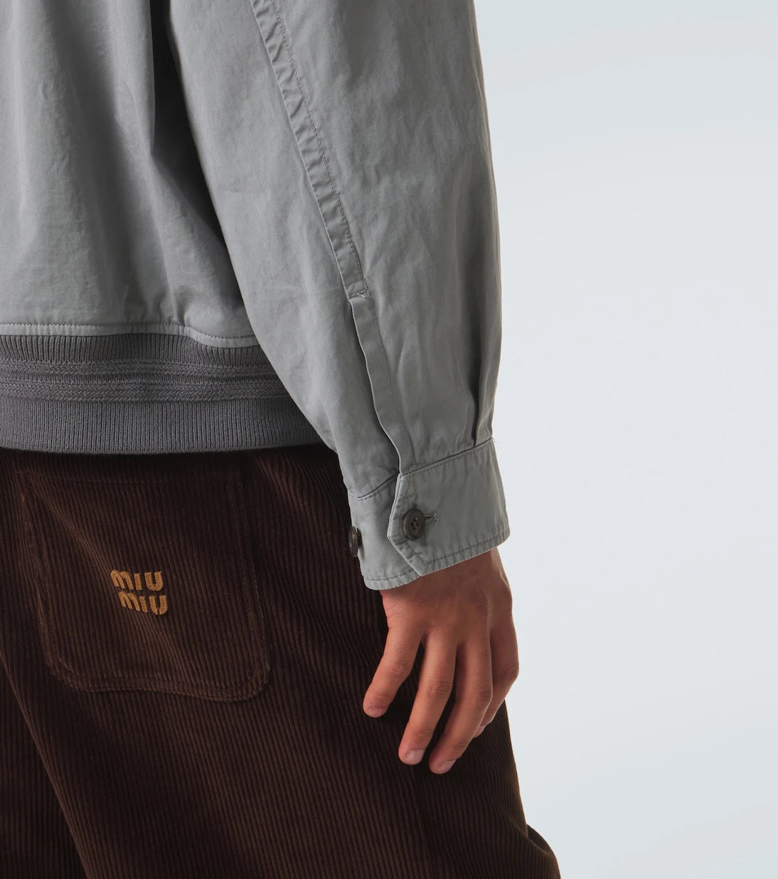 Miu Miu - Cotton gabardine blouson jacket