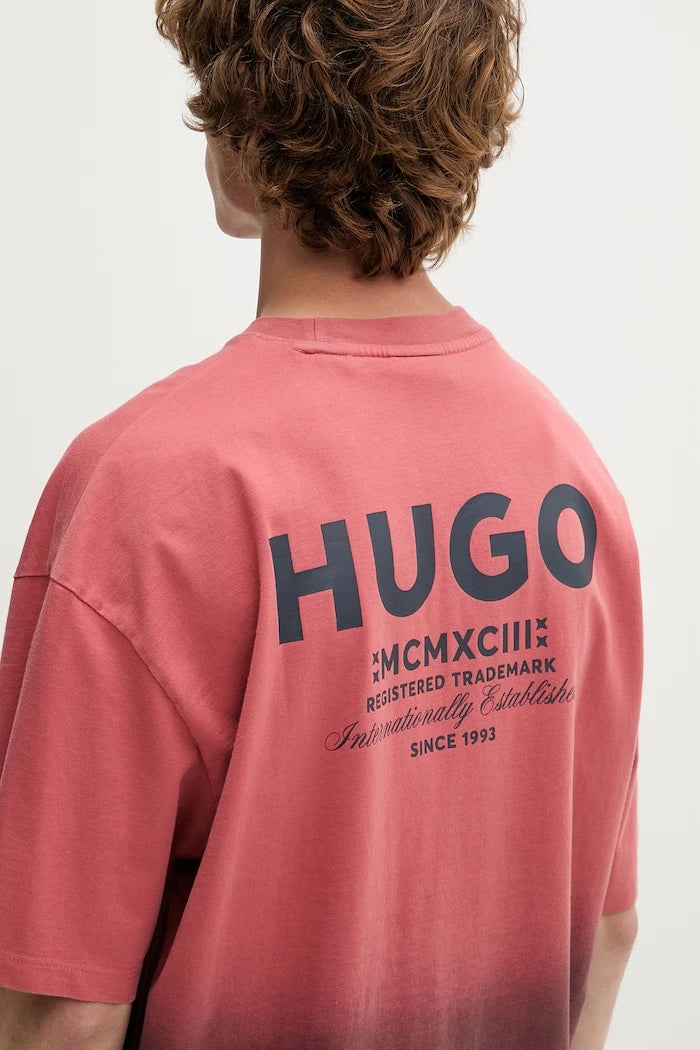 HUGO Blue тениска мъжка от памук Nalono_F