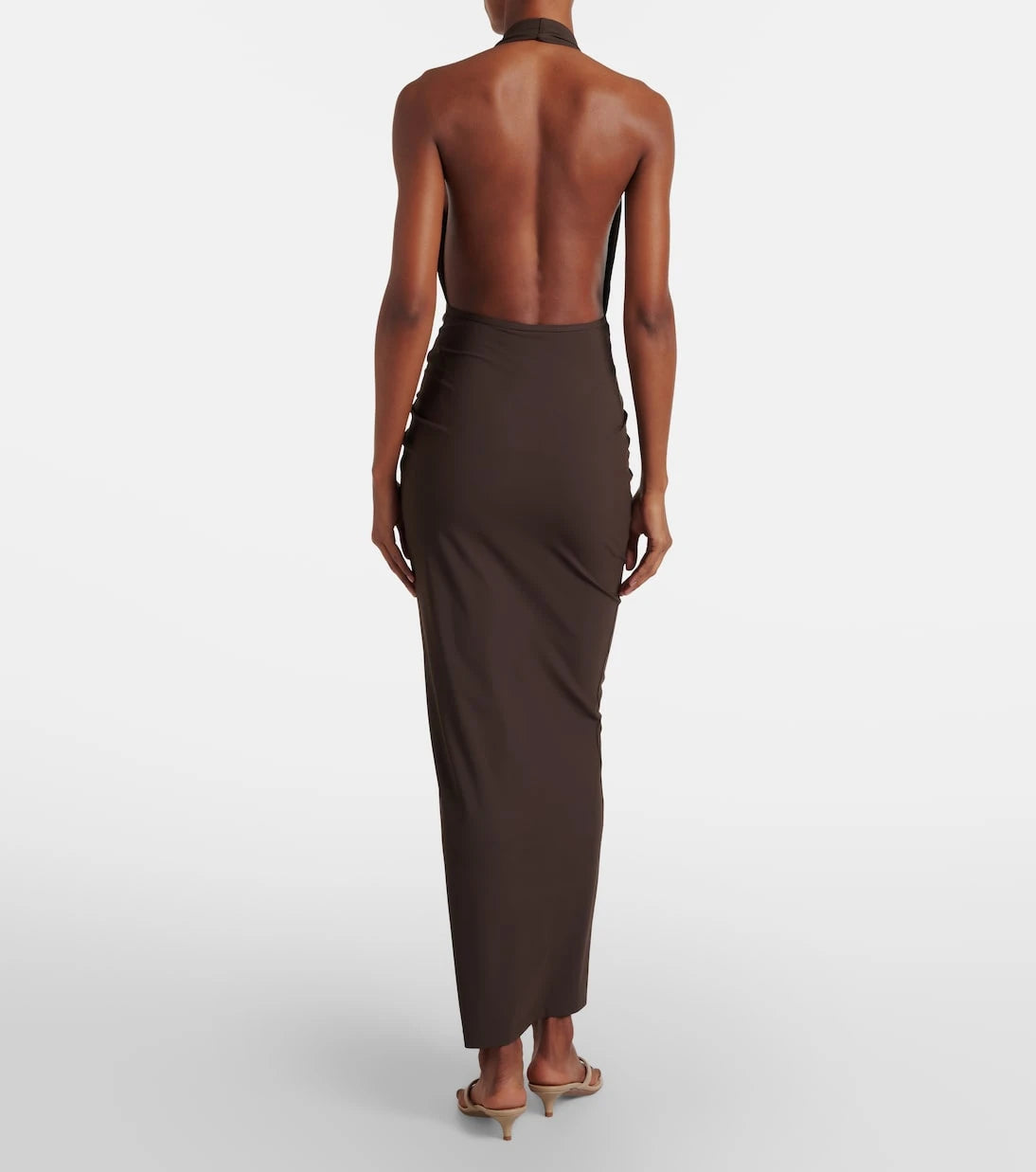 Christopher Esber - Embellished halterneck maxi dress
