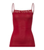 Hanro Mercerised Cotton Moments Camisole RED DAHLIA
