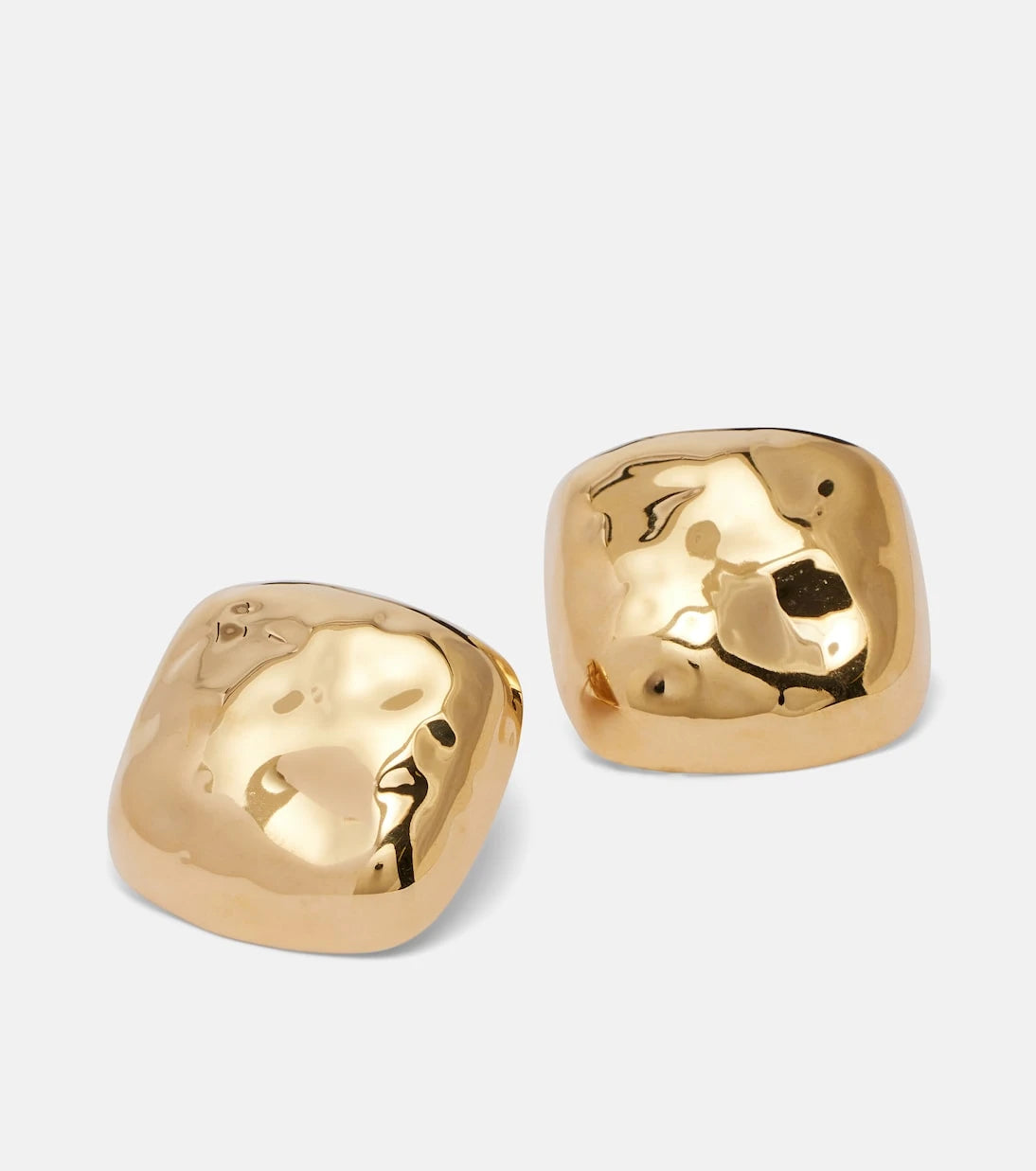 Déhanche - Tetra Large gold-plated sterling silver earrings