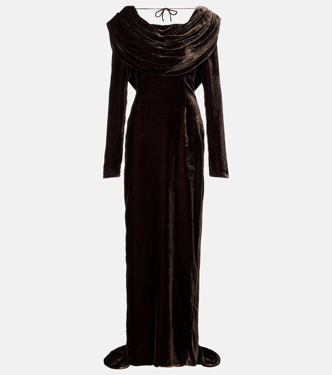 Rotate - Draped velvet gown