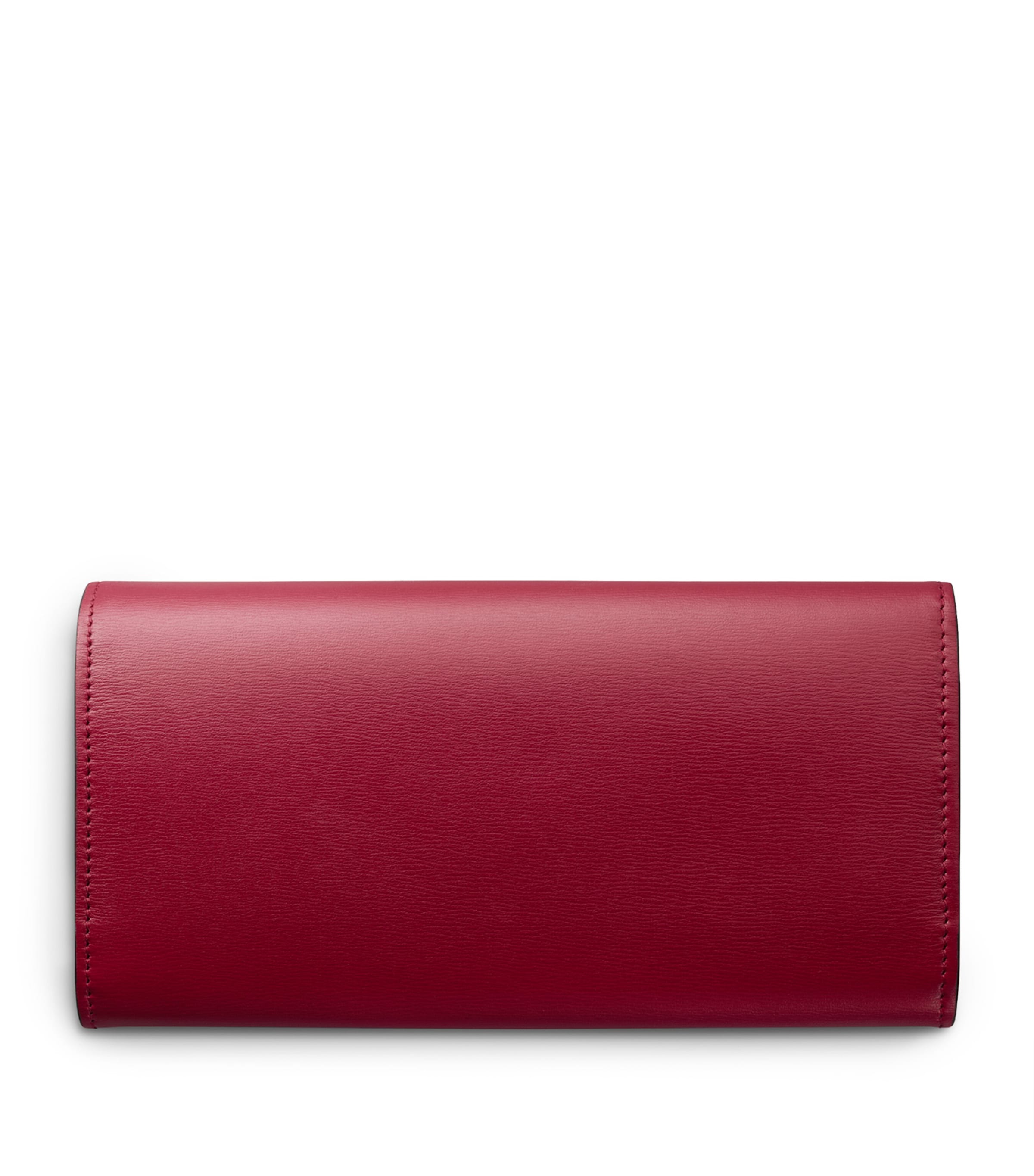 Red Calfskin Panthère de Cartier Wallet