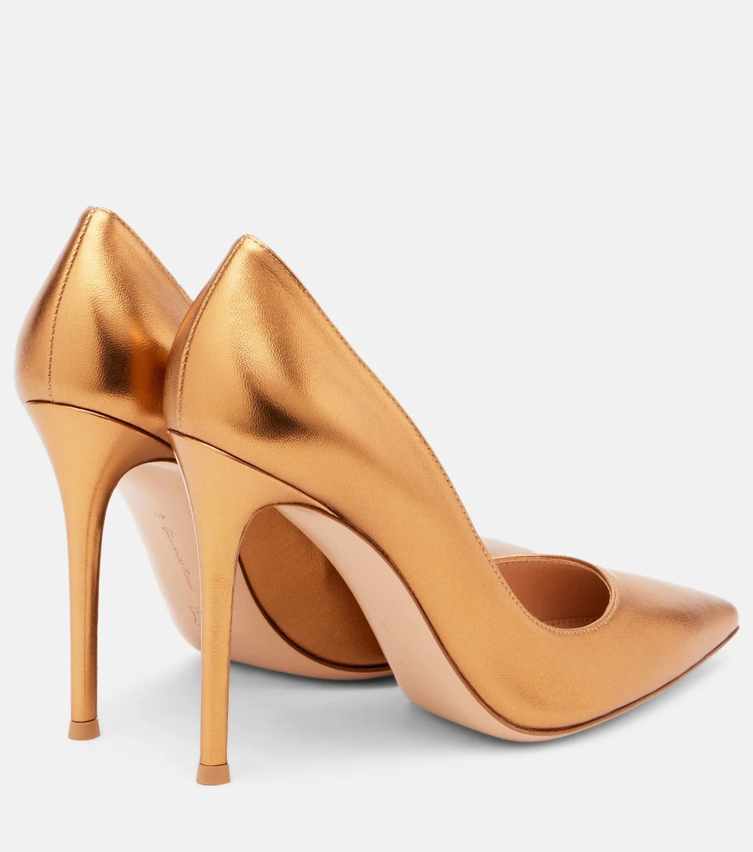 Gianvito Rossi - Gianvito 105 metallic leather pumps