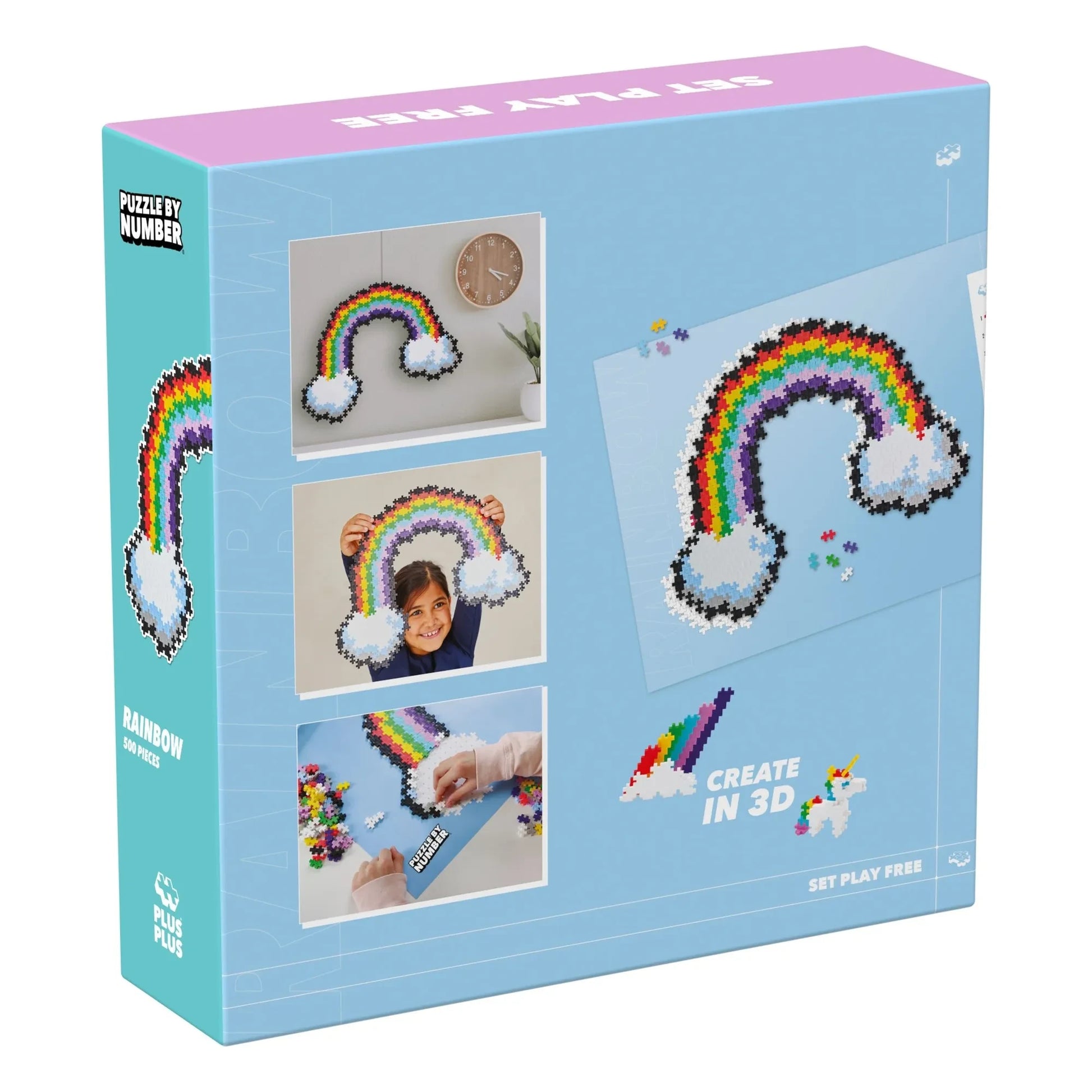 Plus-Plus - Rainbow puzzle - 500 pieces
