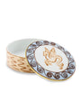 GINORI 1735 Porcelain Il Viaggio di Nettuno Round Trinket Box (13cm)
