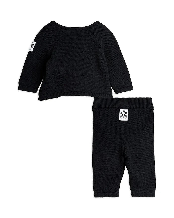 Бебешки памучен комплект Mini Rodini Fine knit