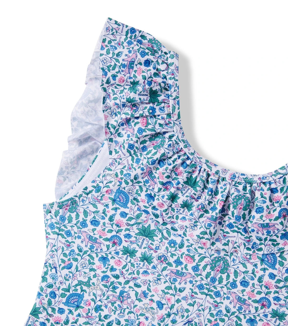 Tartine et Chocolat - Printed ruffled swimsuit