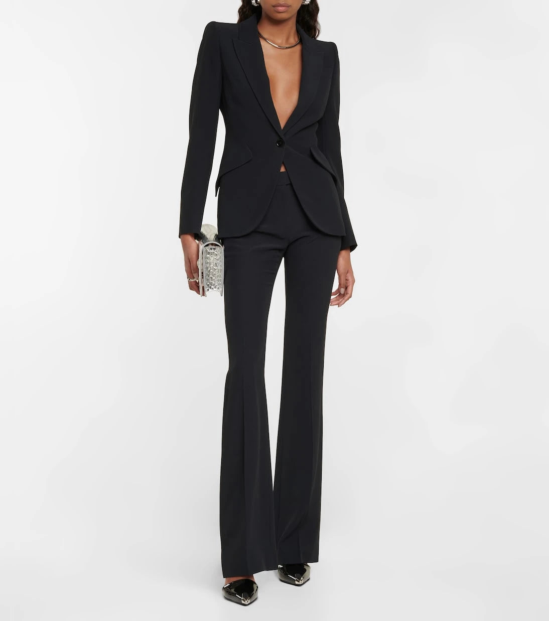 McQueen - Mid-rise flared pants