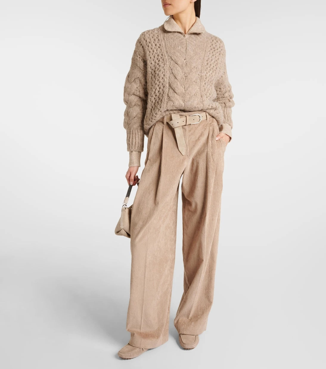Brunello Cucinelli - Cotton corduroy wide-leg pants