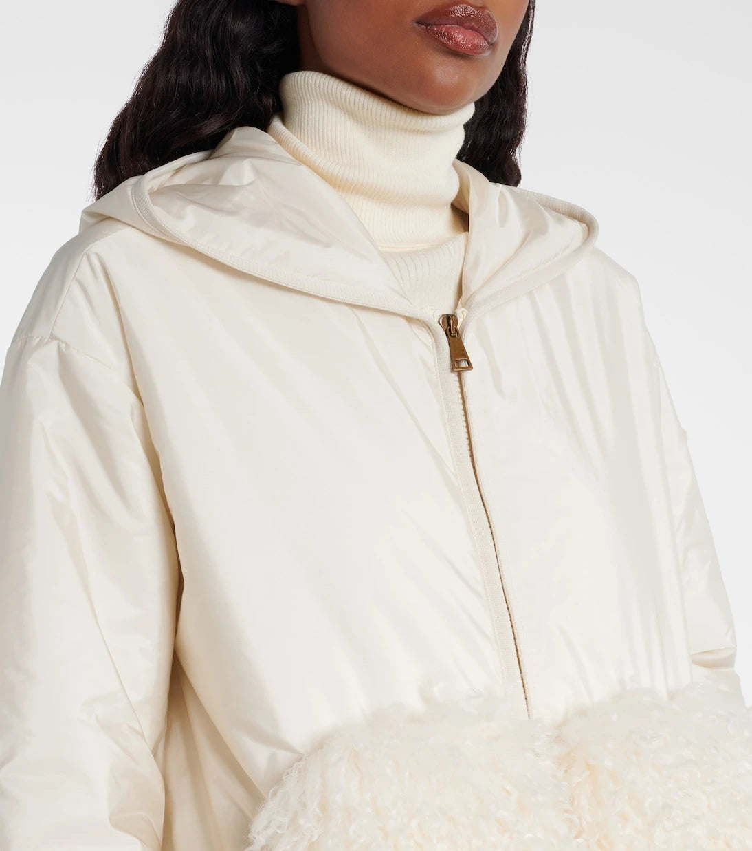 Moncler - Paneled zip-up hoodie