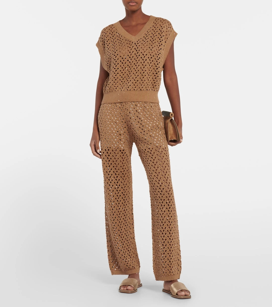 Brunello Cucinelli - Cotton, linen and silk sweatpants