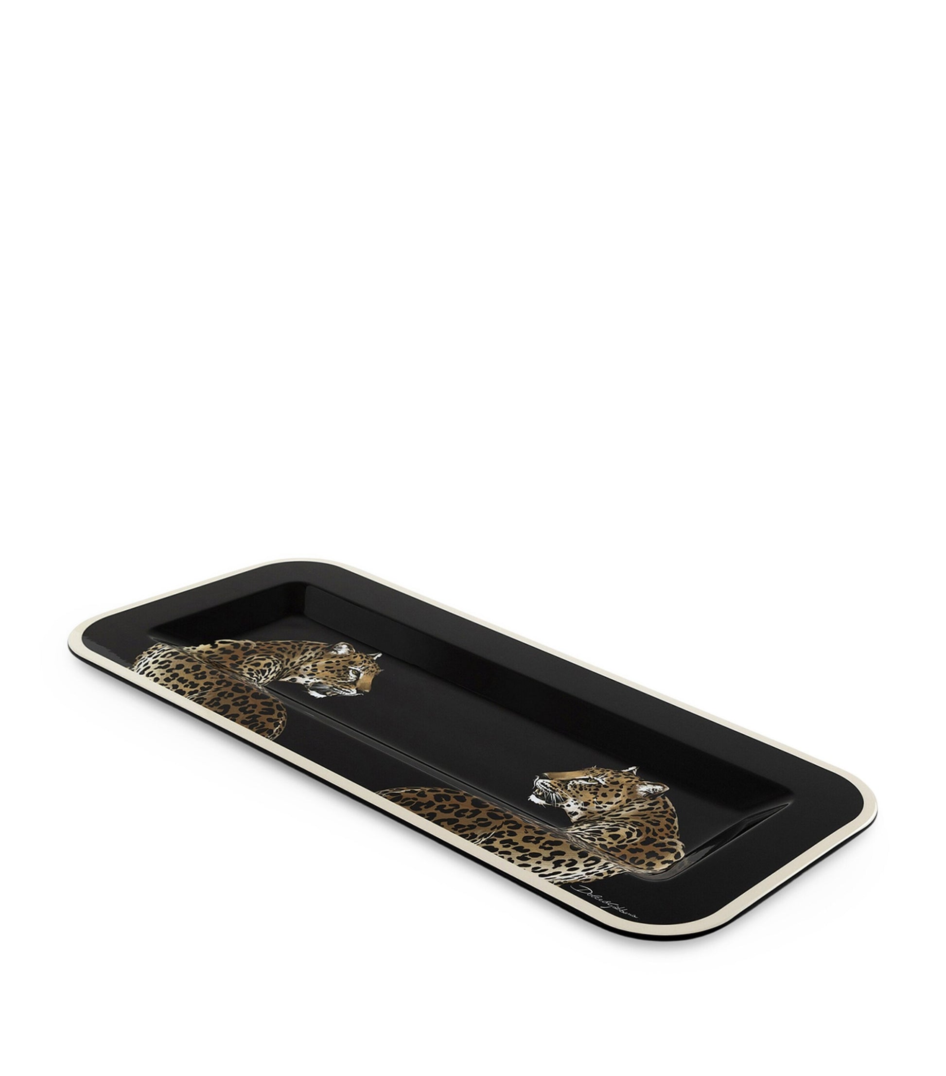 Dolce & Gabbana Casa Leopard Print Tray (25cm x 60cm)