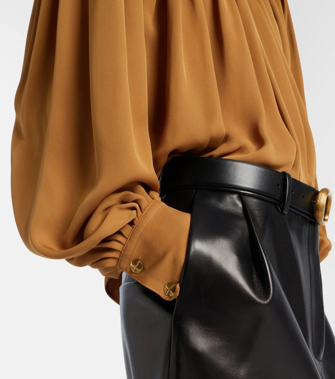 Khaite - Vali pleated silk georgette blouse