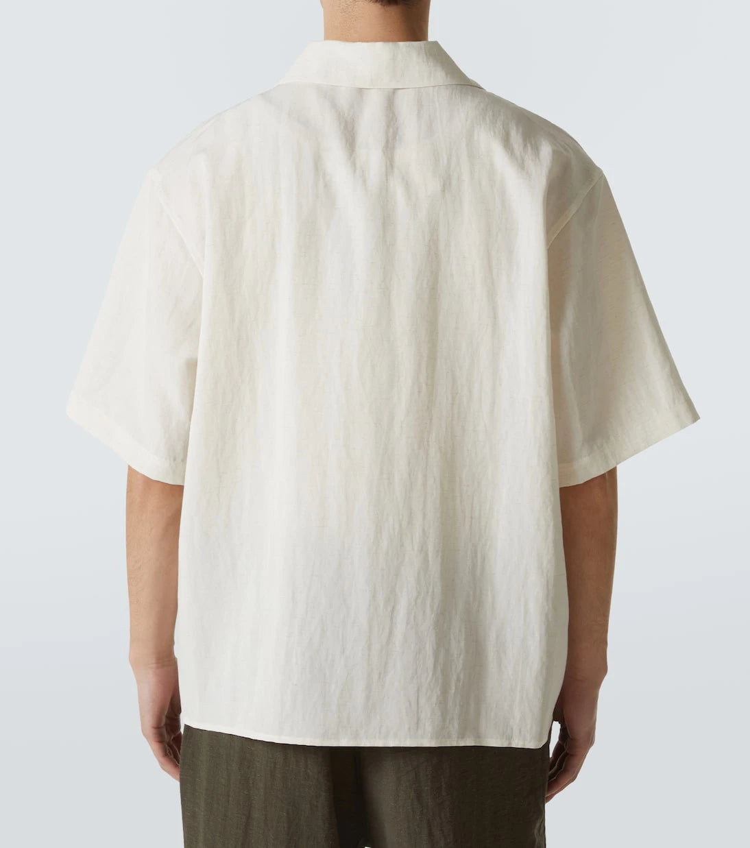 Commas - Reflection embroidered bowling shirt