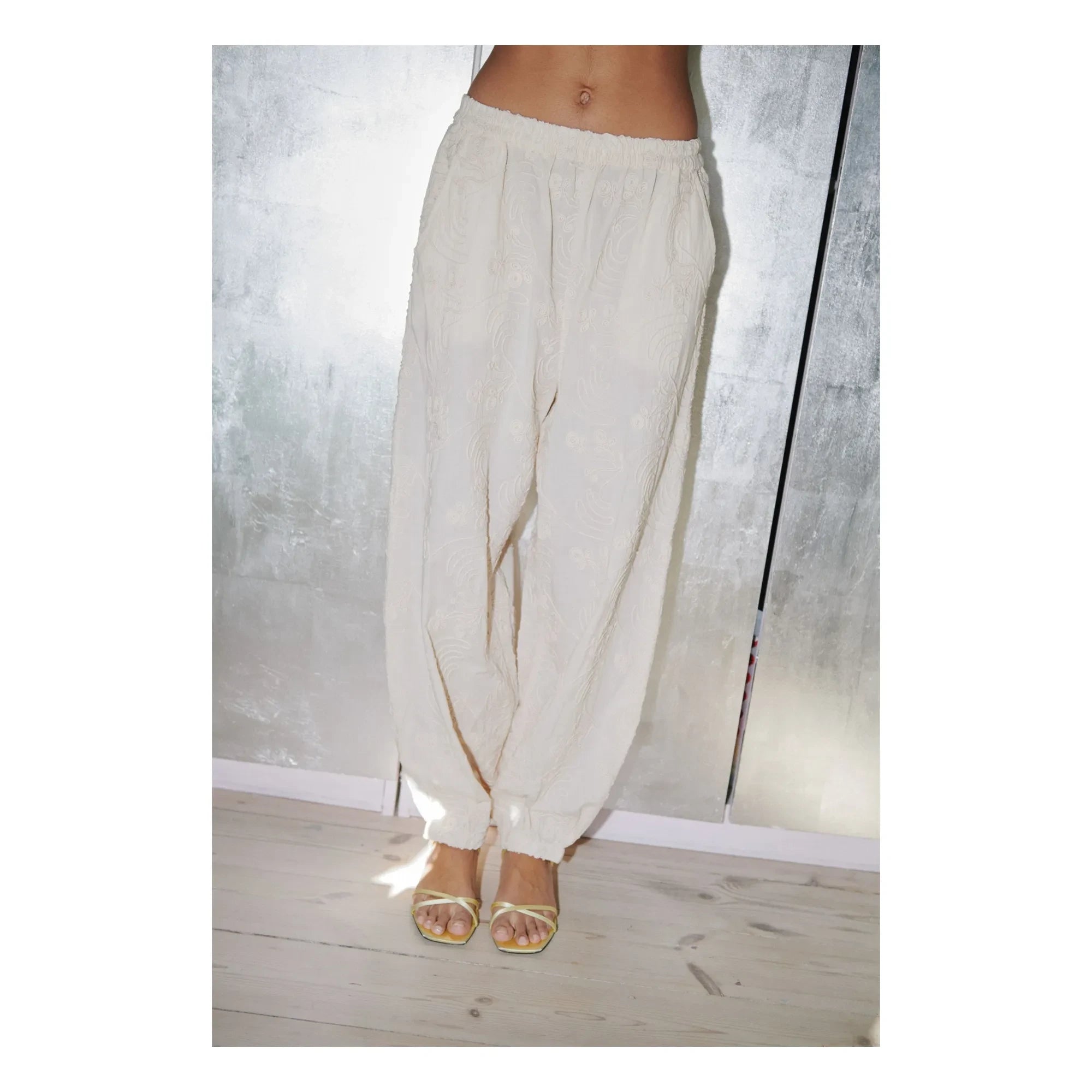 SISSEL EDELBO - Iluna organic cotton pants | Champagne