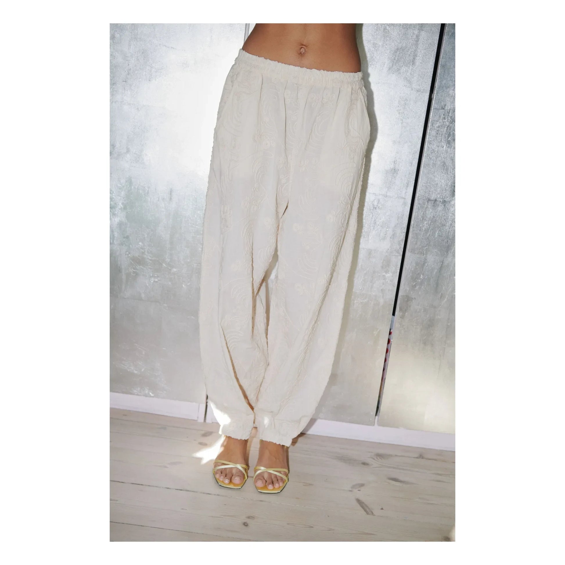 SISSEL EDELBO - Iluna organic cotton pants | Champagne