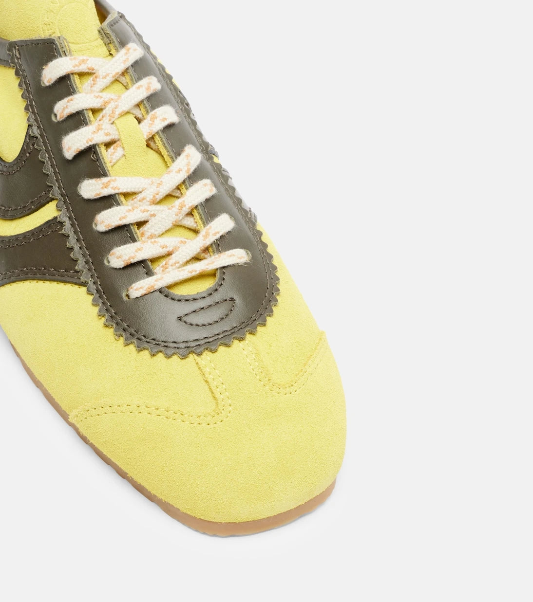 Dries Van Noten - Leather-trimmed suede sneakers