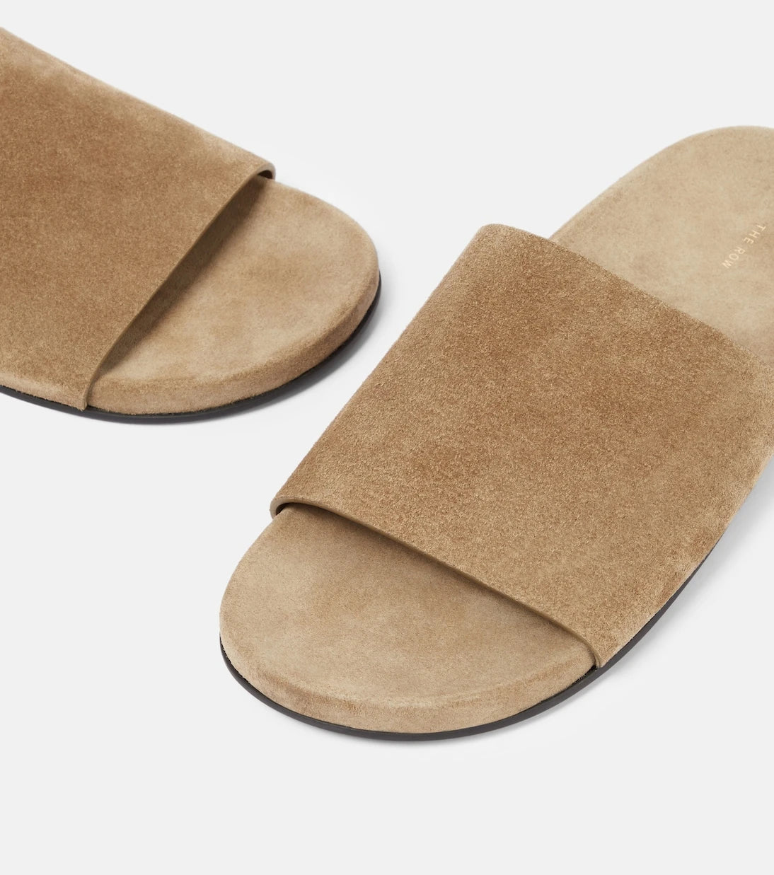 The Row - Hugh suede slides