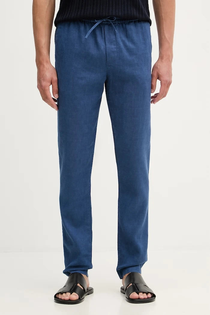 Tommy Hilfiger erkek keten karışımlı pantolon