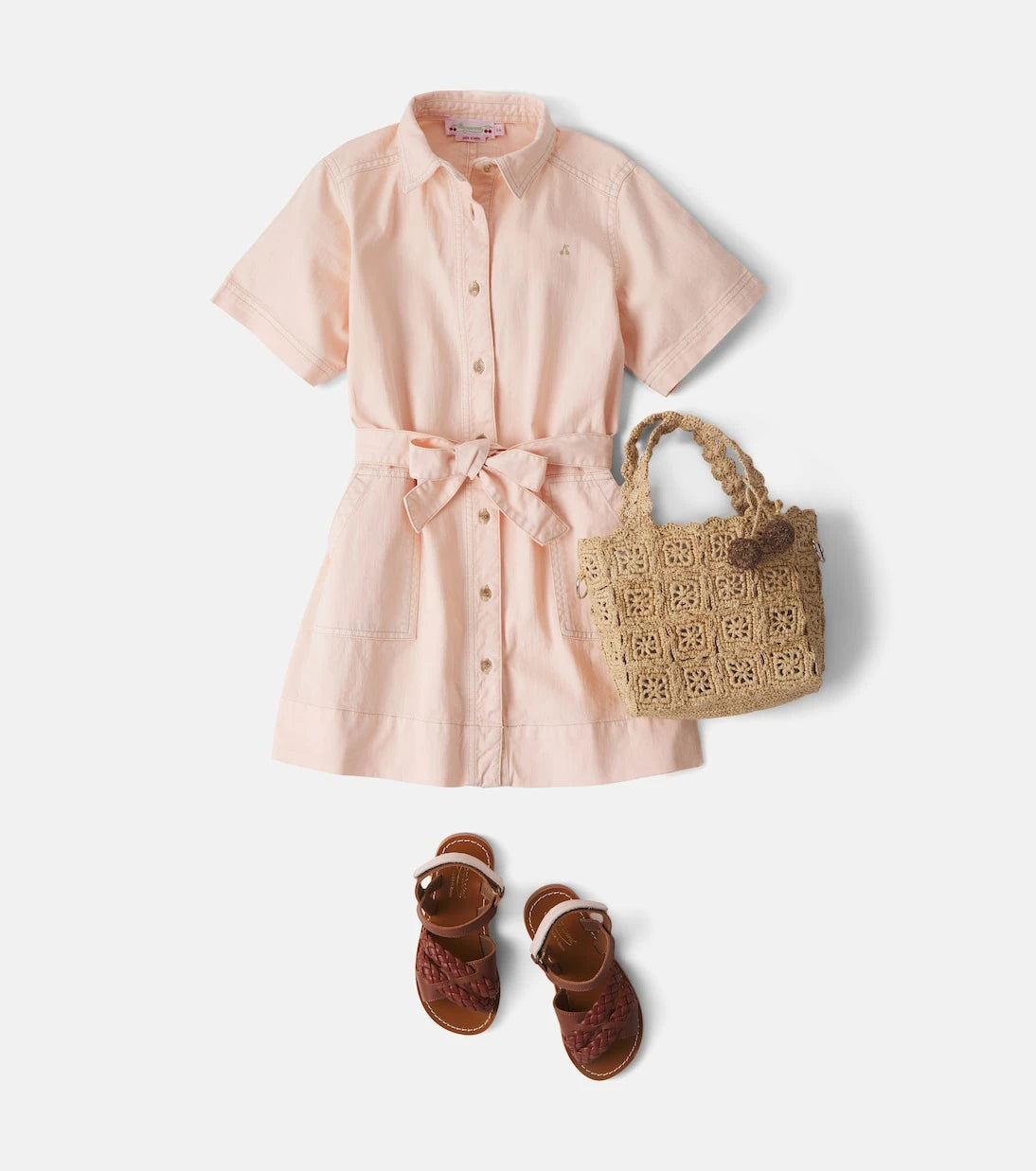 Bonpoint - Lauriane belted denim dress