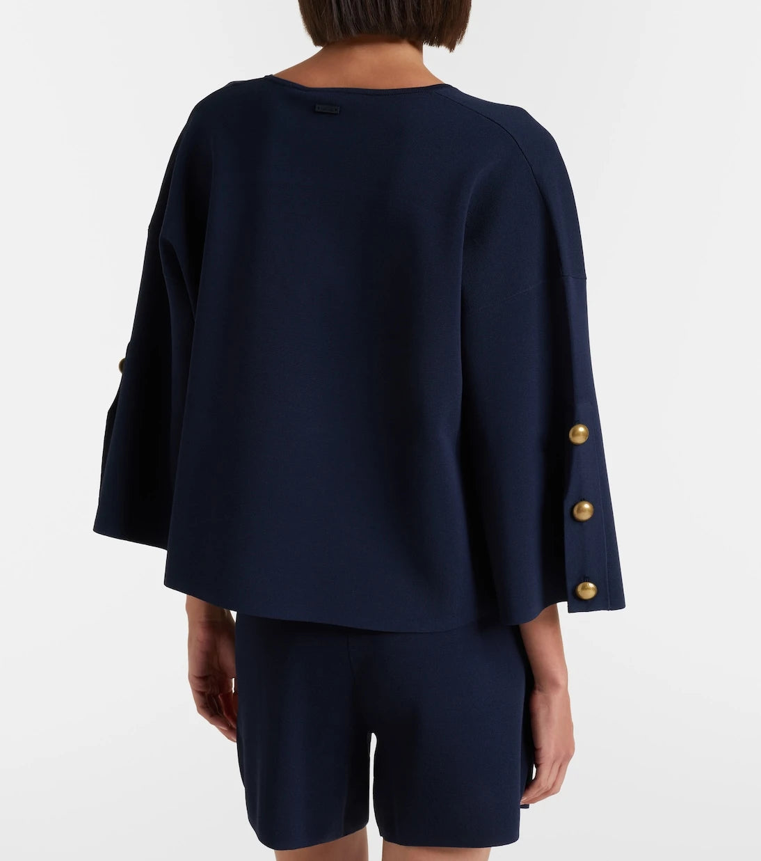 Max Mara - Embellished crêpe top