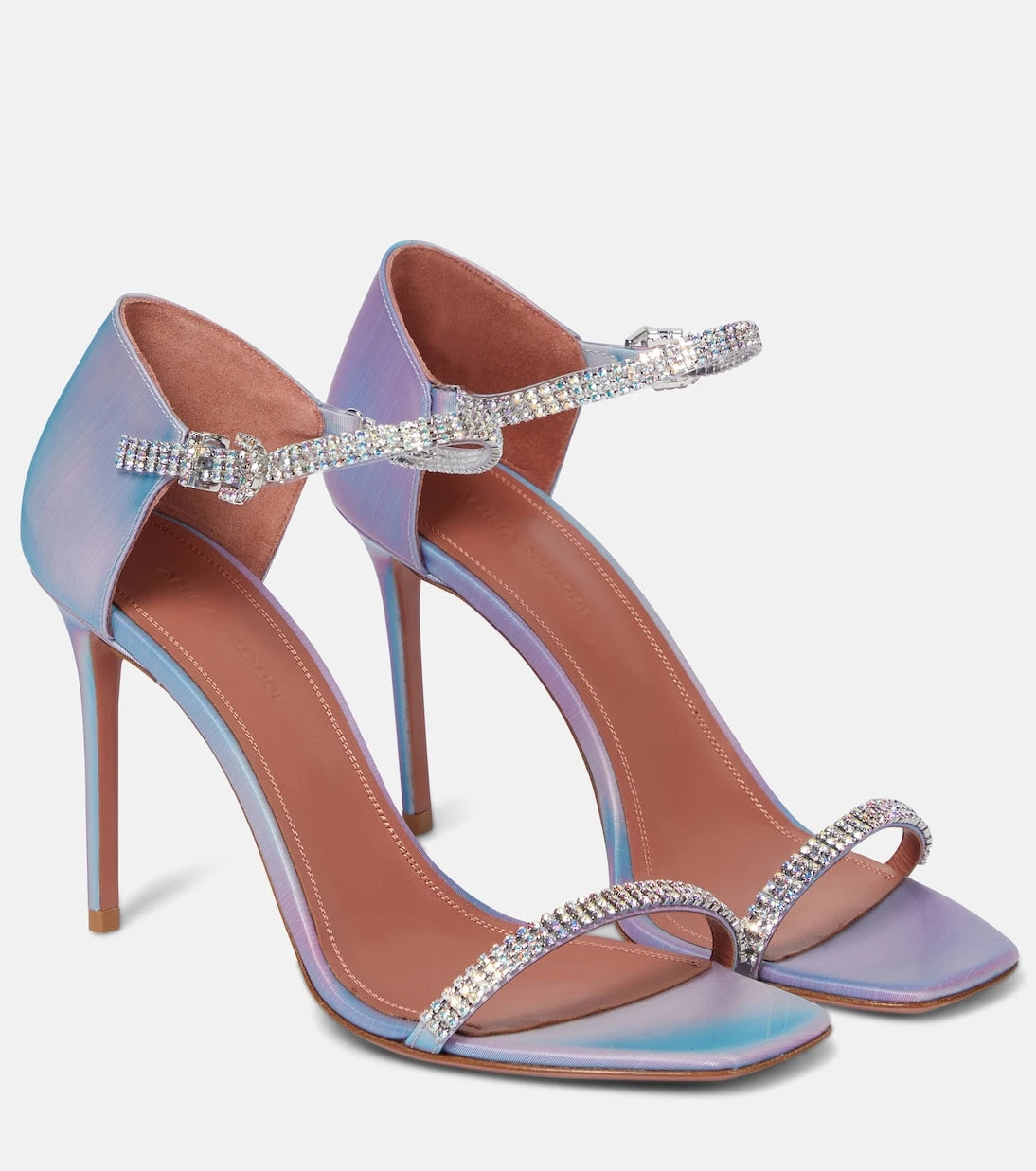 Amina Muaddi - Ursina embellished leather sandals