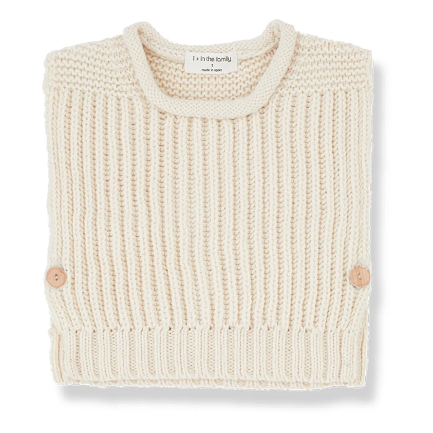 1+ in the family - Philo Woollen Vest | Ecru