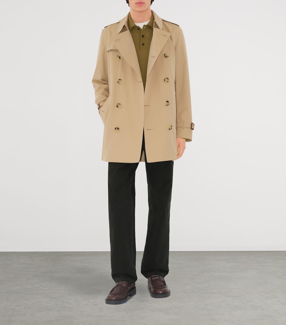 Beige Short Kensington Heritage Trench Coat