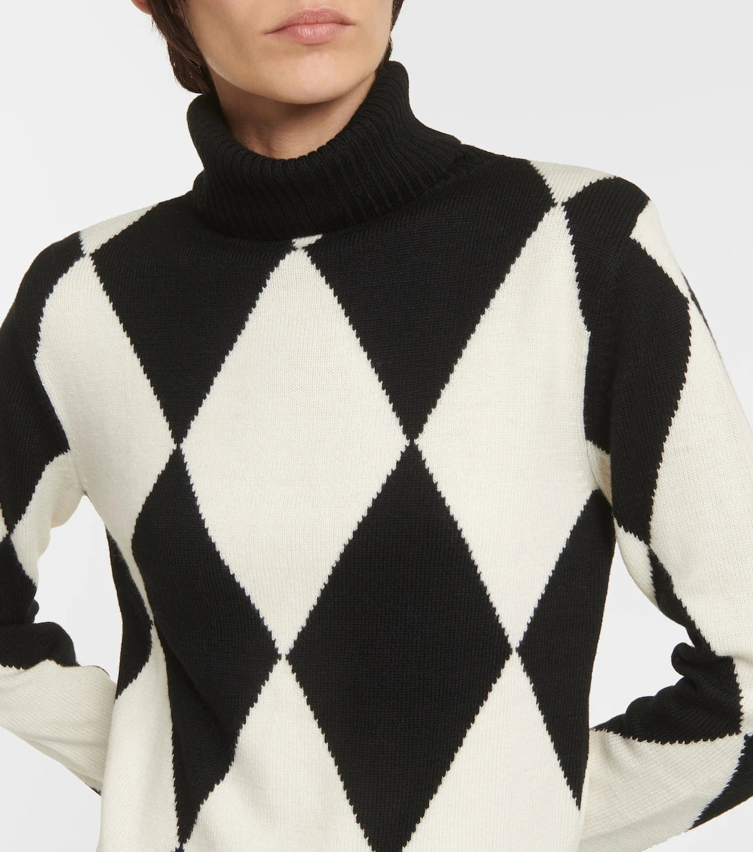 Perfect Moment - Diamond wool turtleneck sweater