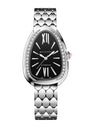 Stainless Steel and Diamond Serpenti Seduttori Watch 34mm