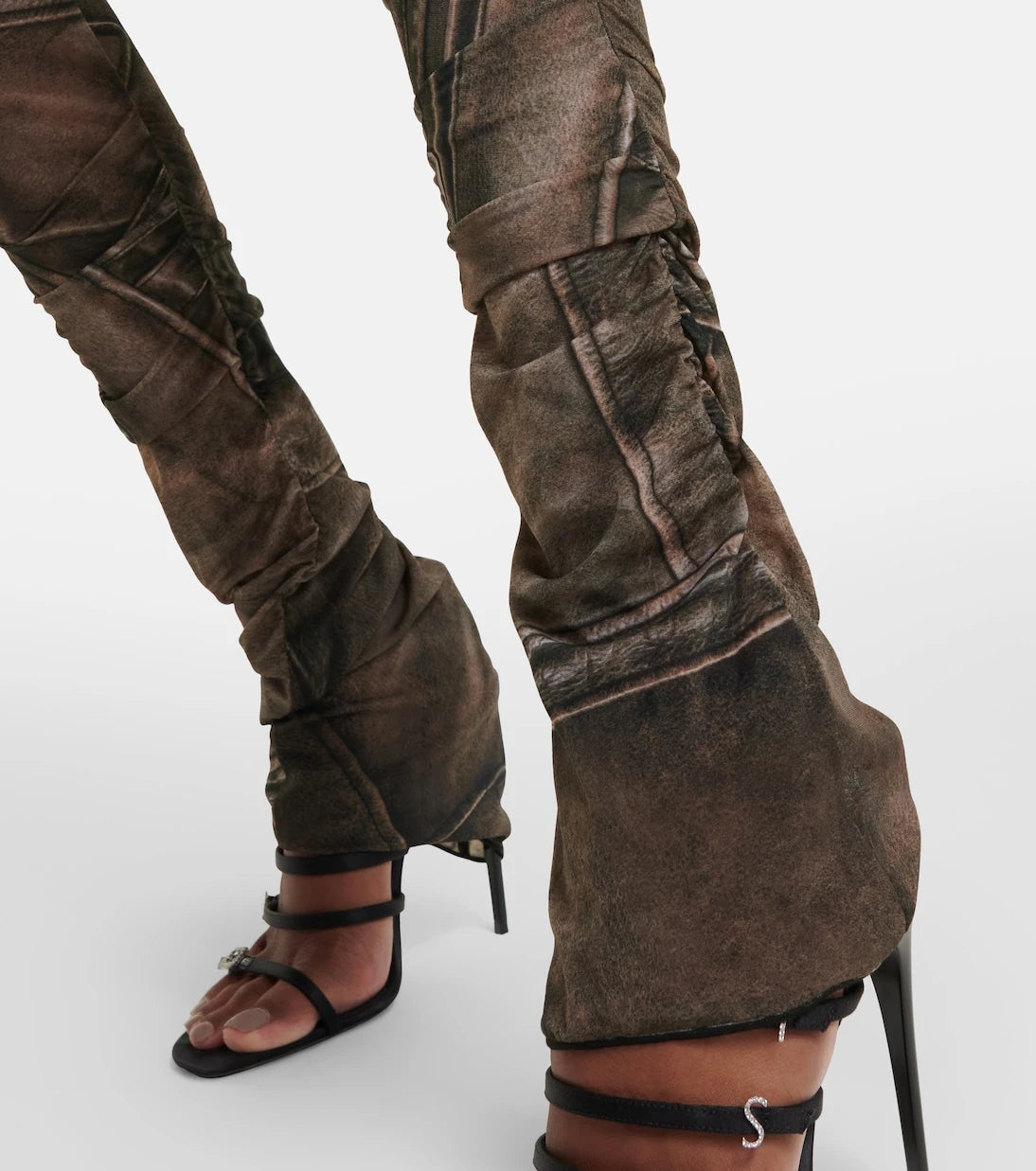 Blumarine - Printed low-rise skinny pants