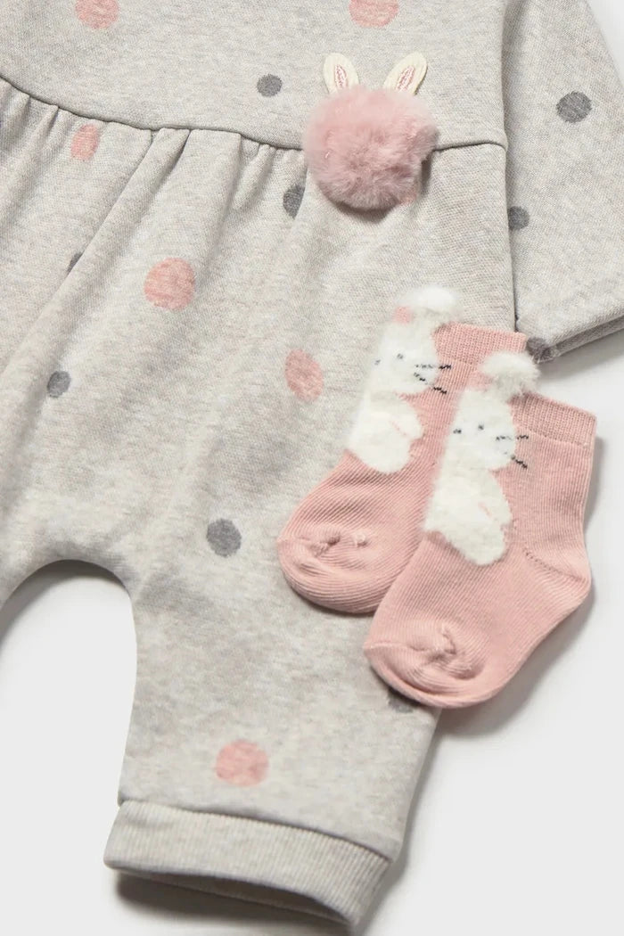 Mayoral Newborn pamuklu bebek tulumu