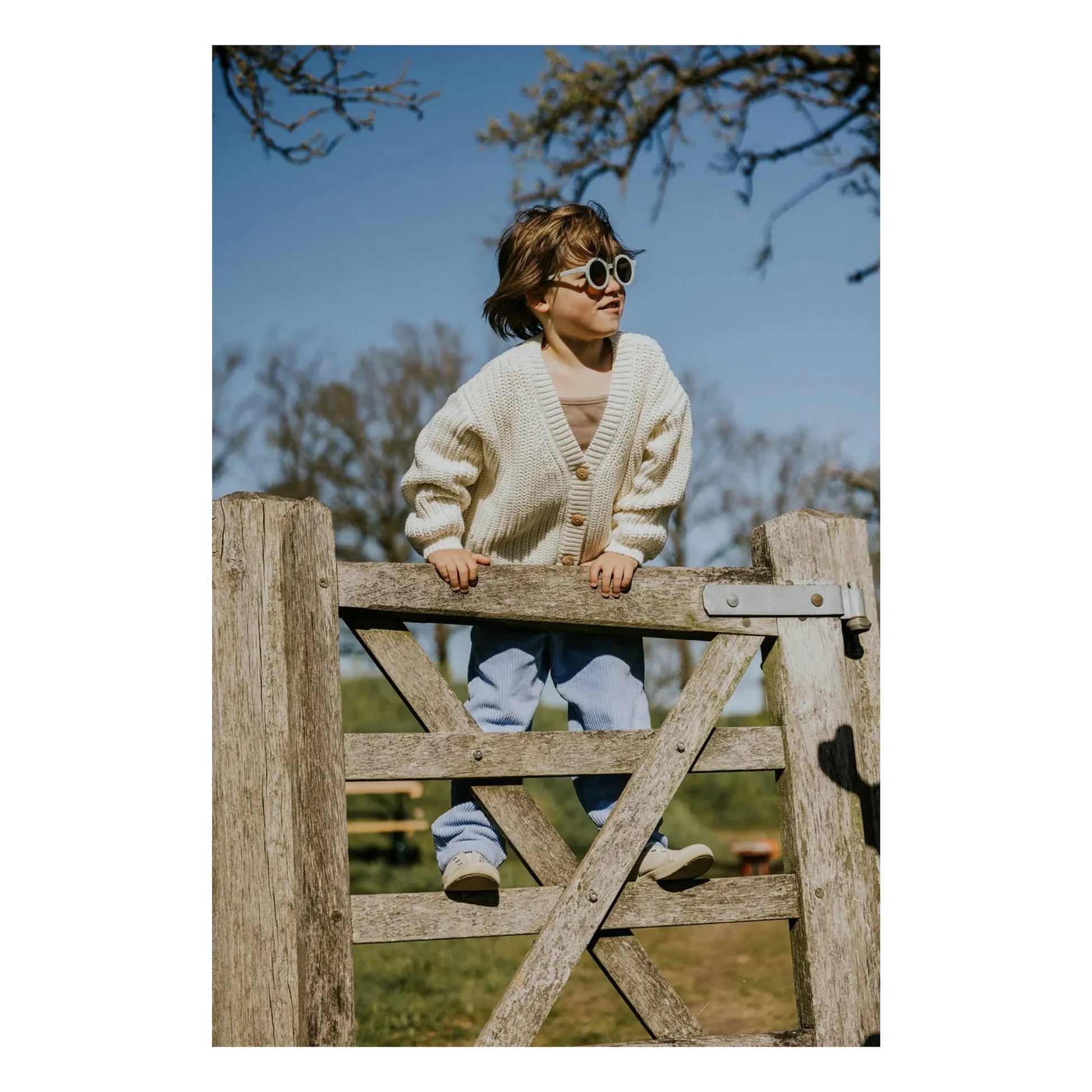 Yuki - Organic Cotton Chunky Cardigan | Ecru