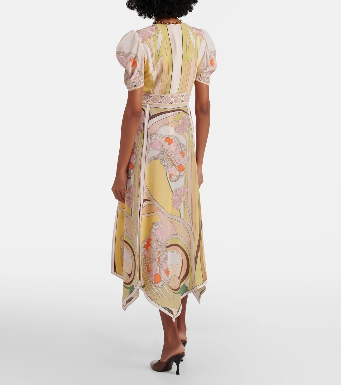 La DoubleJ - Cherie floral silk midi dress