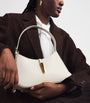 Demellier Ivory Leather Tokyo Shoulder Bag