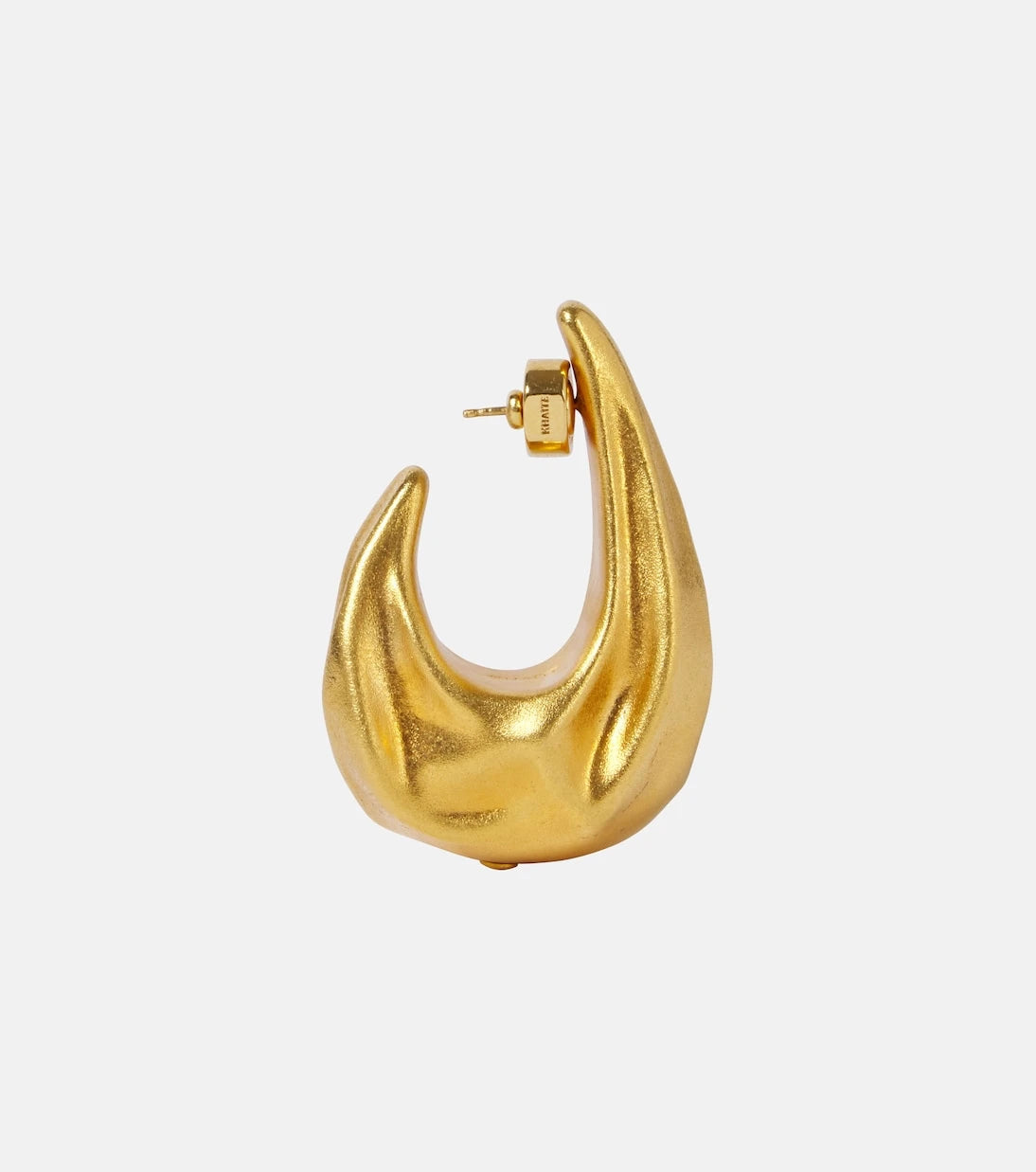 Khaite - Olivia Medium gold-plated hoop earrings