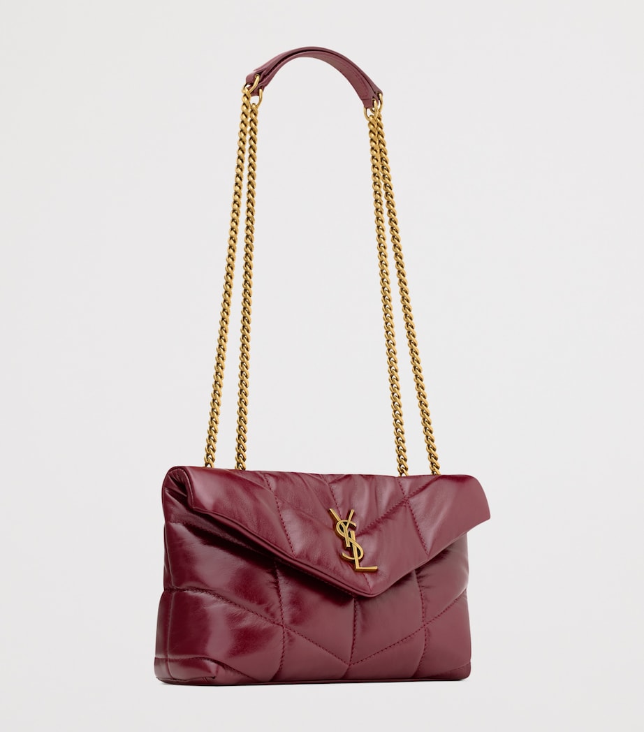 Red Toy Leather Puffer Shoulder Bag