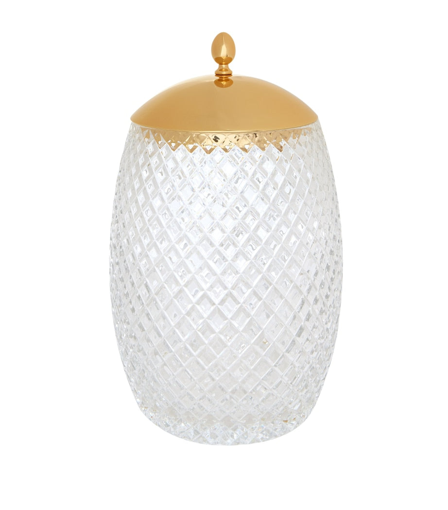 Bevelled Crystal Bin