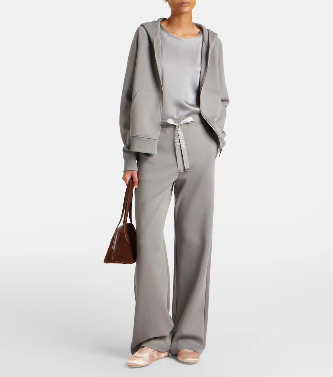 'S Max Mara - Cotton-blend wide-leg sweatpants