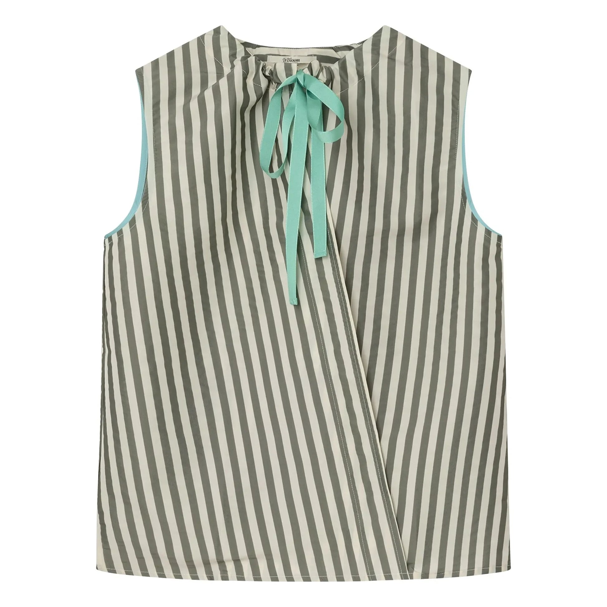 Dr Bloom - Menta Stripes Blouse | Khaki