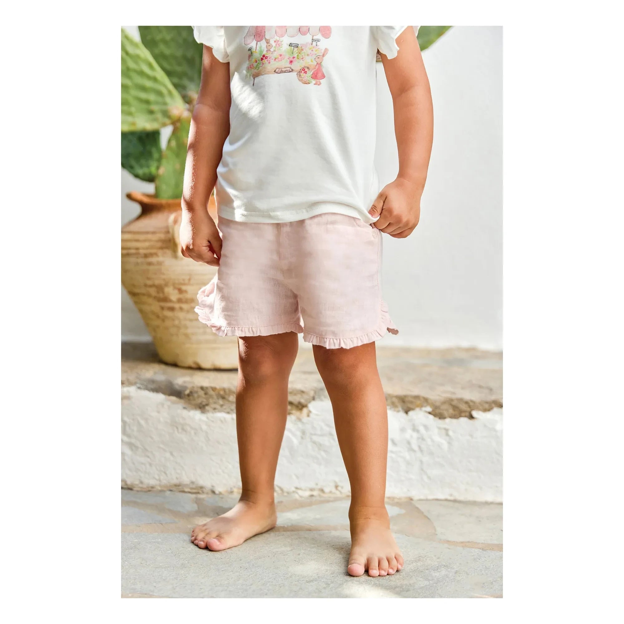 Tartine et Chocolat - Short Fronces | Pale Pink