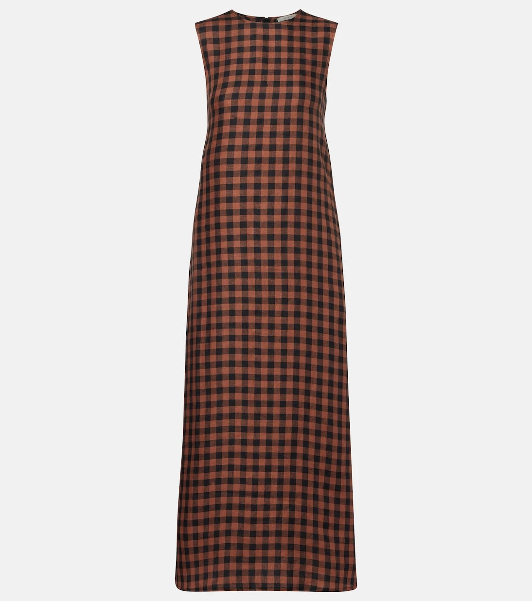 Asceno - Tallin gingham linen maxi dress