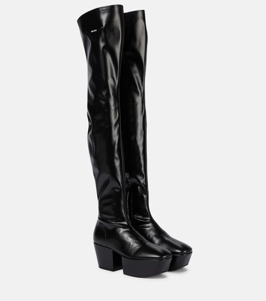 Prada - Platform over-the-knee boots