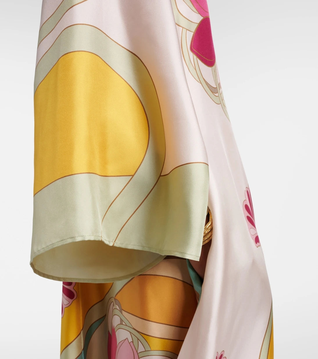 La DoubleJ - Magnifico floral silk twill maxi dres