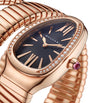 Bvlgari Rose Gold and Diamond Serpenti Tubogas Watch 35mm
