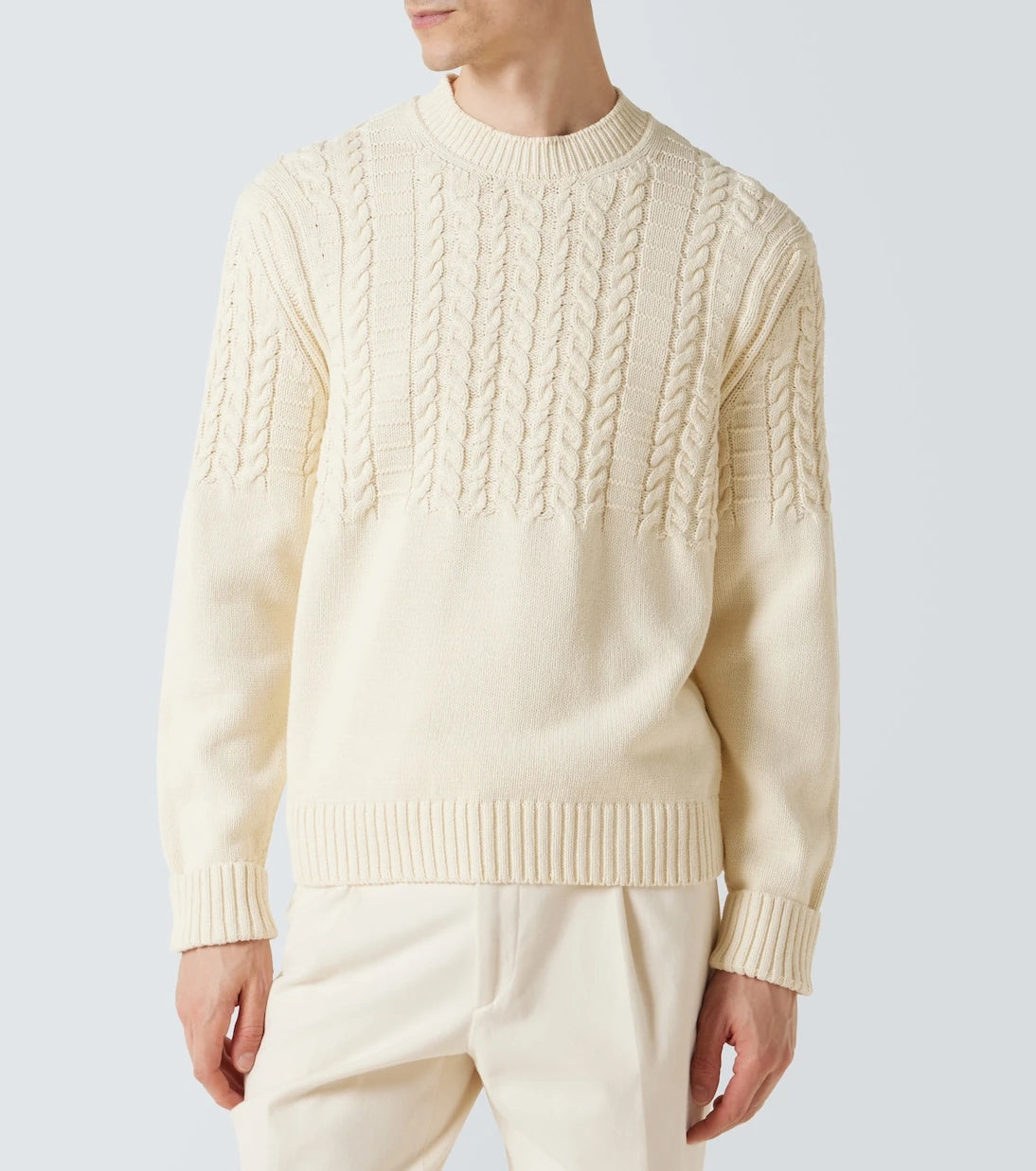 Dunhill - Cable-knit cotton sweater